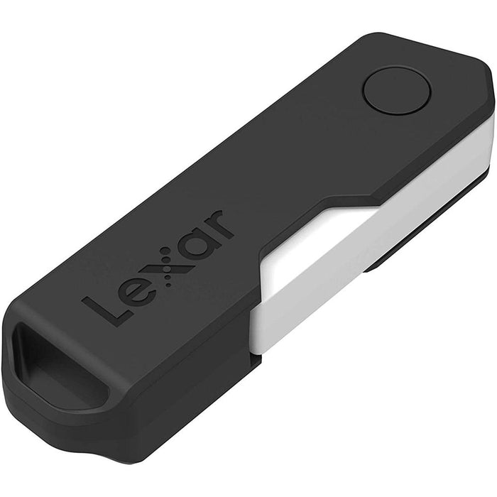 Lexar JumpDrive TwistTurn2 USB 2.0 Flash Drive 64 GB Black 2 Pack