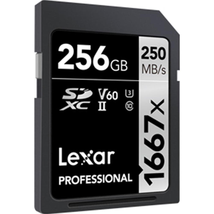Lexar Professional SDHC / SDXC 1667x UHS-II 256GB Memory Card + Accessory Bundle