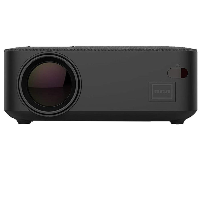 RCA RPJ143 Portable Home Theater Projector (Black) w/ 100" Portable Projector Screen