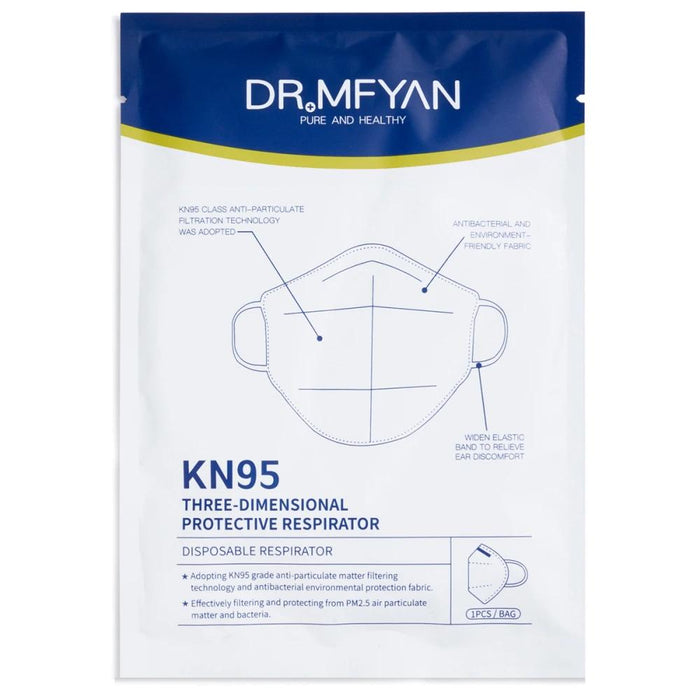 DR MFYAN 50-Pack of Individually Wrapped KN95 Masks Protective 3D Respirator Face Masks