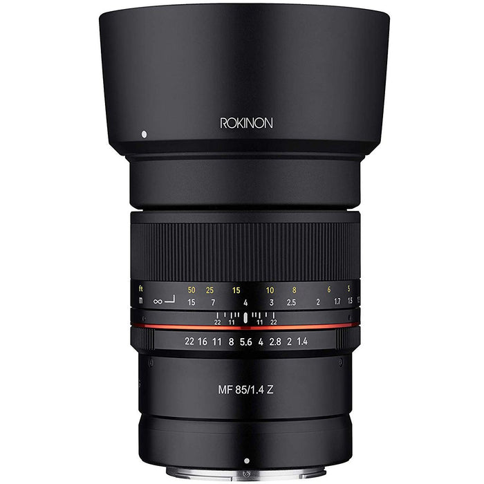 Nikon Z5 Mirrorless Full Frame Camera Body FX 4K + Rokinon 85mm F1.4 Lens Kit Bundle