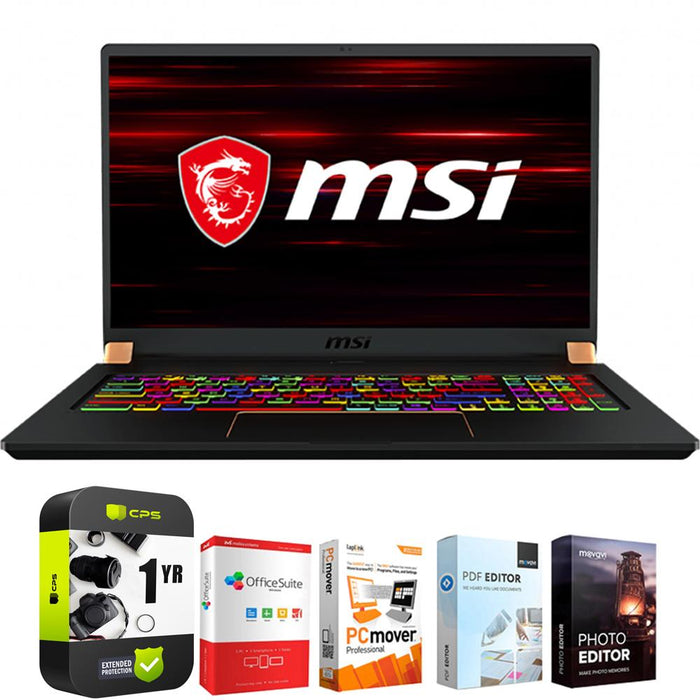 MSI GS75 17.3" Intel i7-10750H 32/512GB SSD Gaming Laptop +Protection Plan Pack