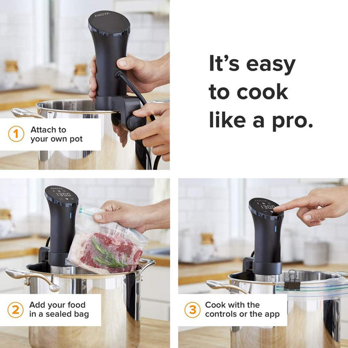 Anova Sous Vide Precision Cooker Pro 1200W with WiFi + Knife Set & Cutting Board