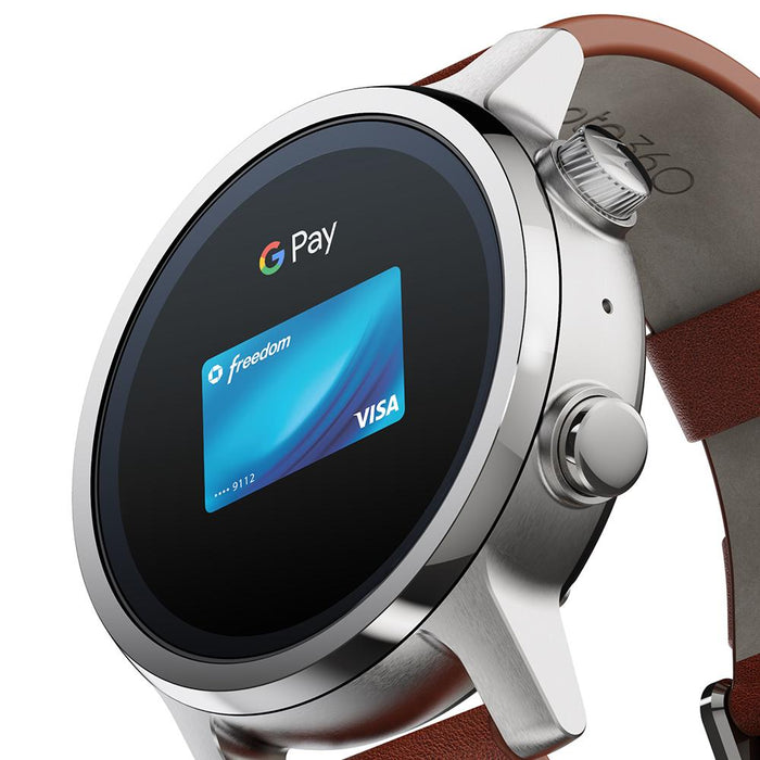 Moto 360 Gen 3 Wear OS by Google - Luxury Stainless Steel Smartwatch (Steel Grey)