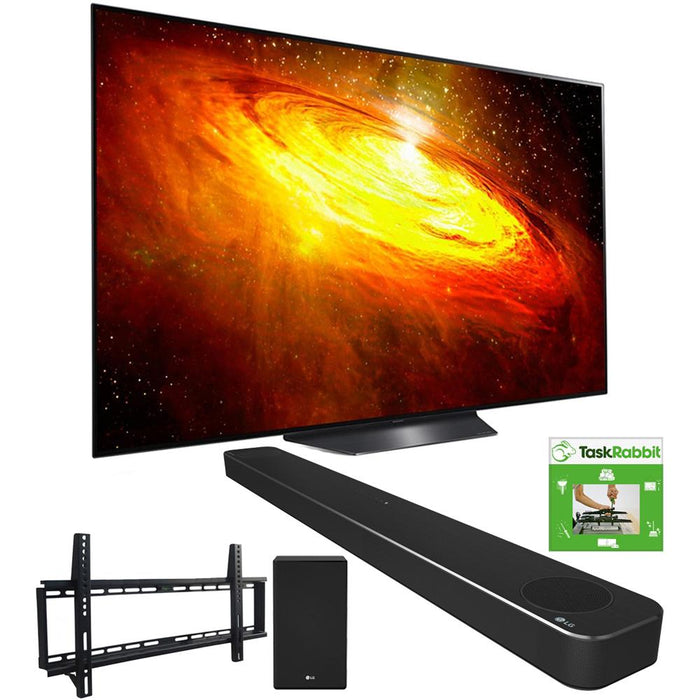 LG 65" BX 4K Smart OLED TV w/ AI ThinQ (2020 Model) + LG SN9YG Sound Bar Bundle