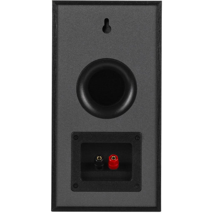 Klipsch R-41M Powerful Detailed Bookshelf Speaker Set of 2 Black+Warranty Bundle