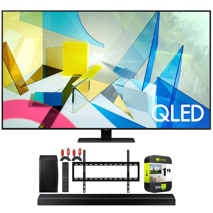 Samsung QN55Q80TA 55" QLED 4K UHD Smart TV 2020 + 5.1ch Soundbar HW-Q60T Bundle