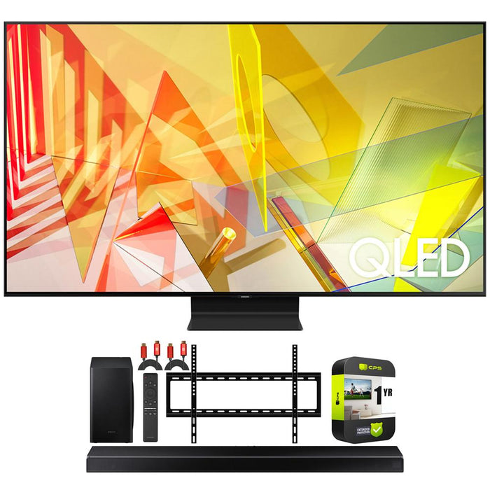 Samsung QN55Q90TA 55" QLED 4K UHD Smart TV 2020 + 5.1ch Soundbar HW-Q60T Bundle