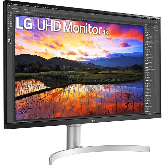 LG 32" UHD IPS Ultrafine Monitor with HDR10 AMD FreeSync + Cleaning Bundle