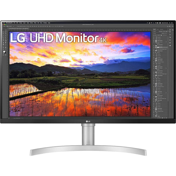 LG 32" UHD IPS Ultrafine Monitor with HDR10 AMD FreeSync + Warranty Bundle