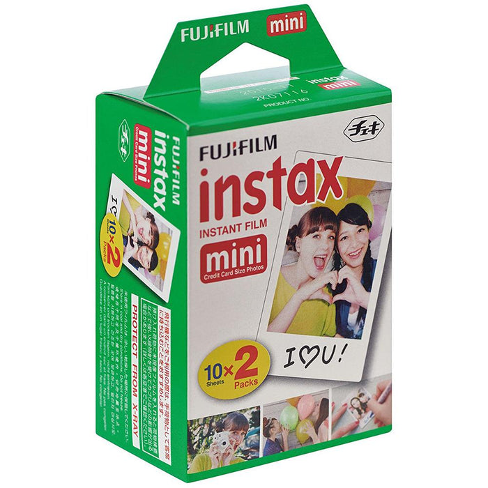 Fujifilm Instax Mini 11 Instant Film Camera Ice White + Album and Twin Film Pack
