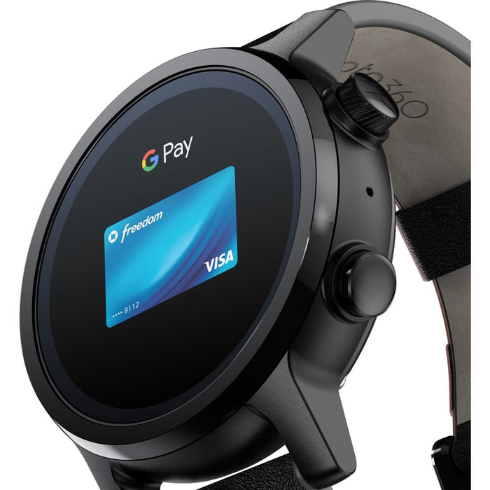 Moto 360  Gen 3 Wear OS by Google - Luxury Stainless Steel Smartwatch (Black)