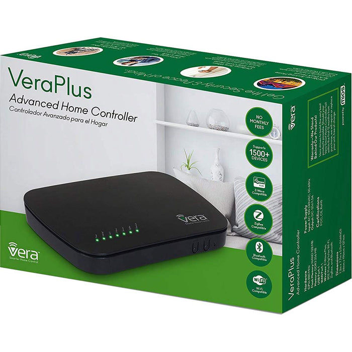 Vera VeraPlus-US Smart Home Controller Hub, Black - Open Box