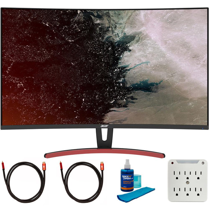 Acer Abidpx 32" QHD 144Hz Curved Monitor with Freesync + Cleaning Bundle