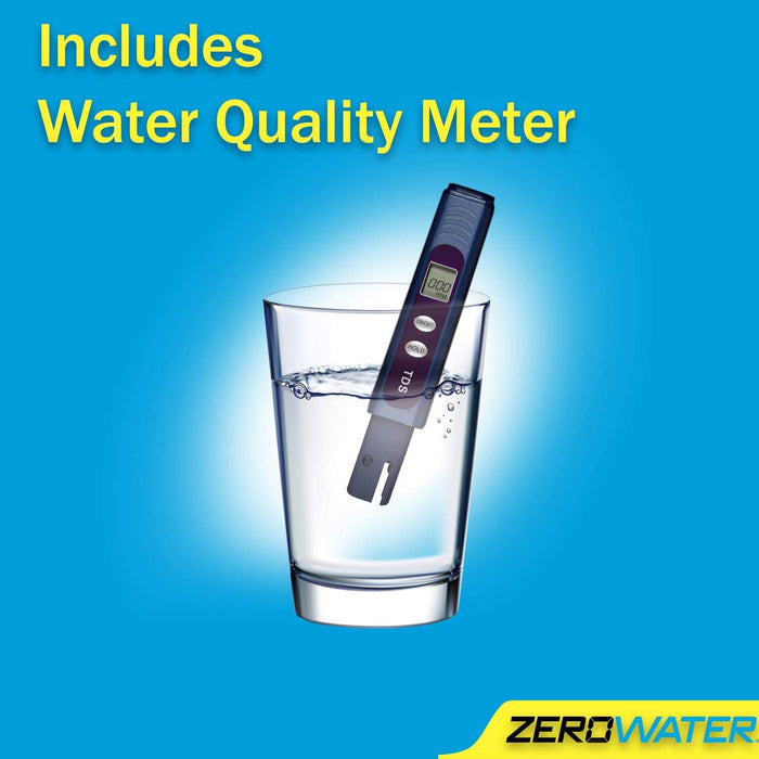 ZeroWater 20 Cup Ready-Pour Dispenser Water Filter Pitcher, Clear
