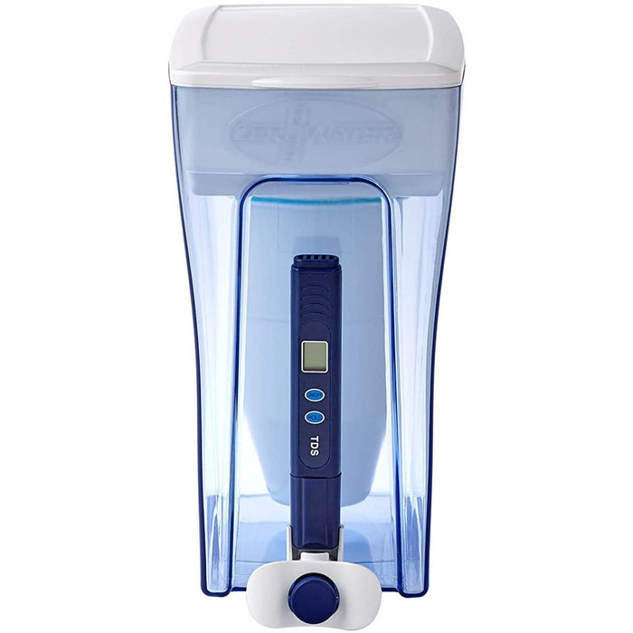 ZeroWater 20 Cup Ready-Pour Dispenser Water Filter Pitcher, Clear