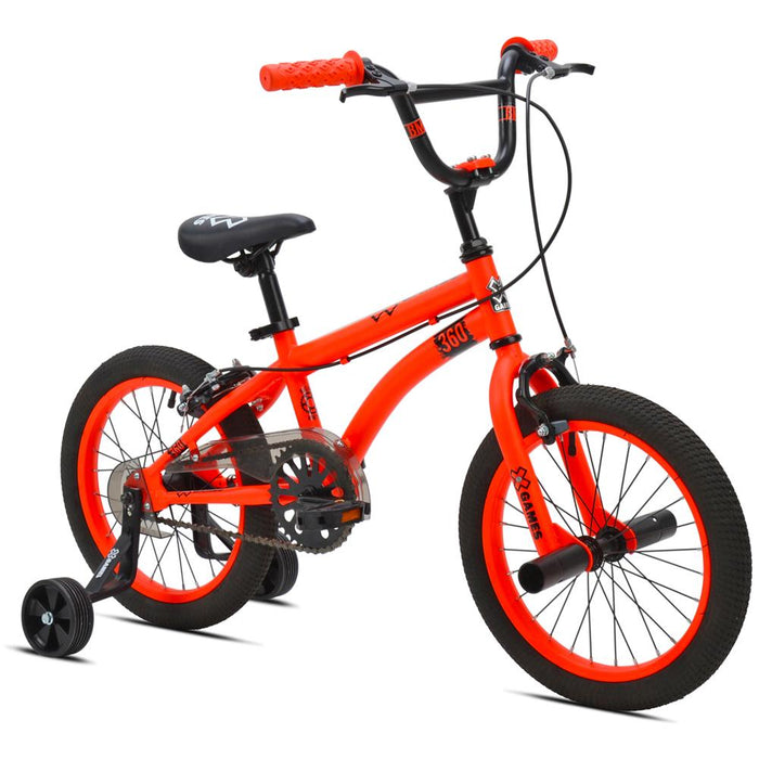 Kent 01612 16" X Games 360 Orange Bike w/ Accessories Bundle
