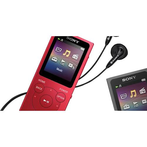 Sony NWE394/R 8GB Walkman MP3 Digital Music Player (Red) - Open Box
