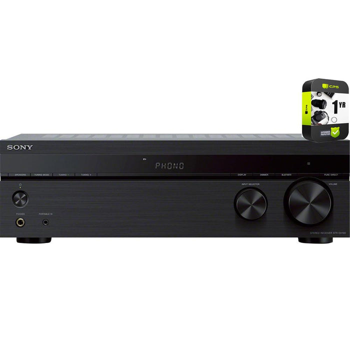 Sony STRDH190 2-Ch Stereo Receiver w/ Phono Inputs & Bluetooth +Warranty Bundle