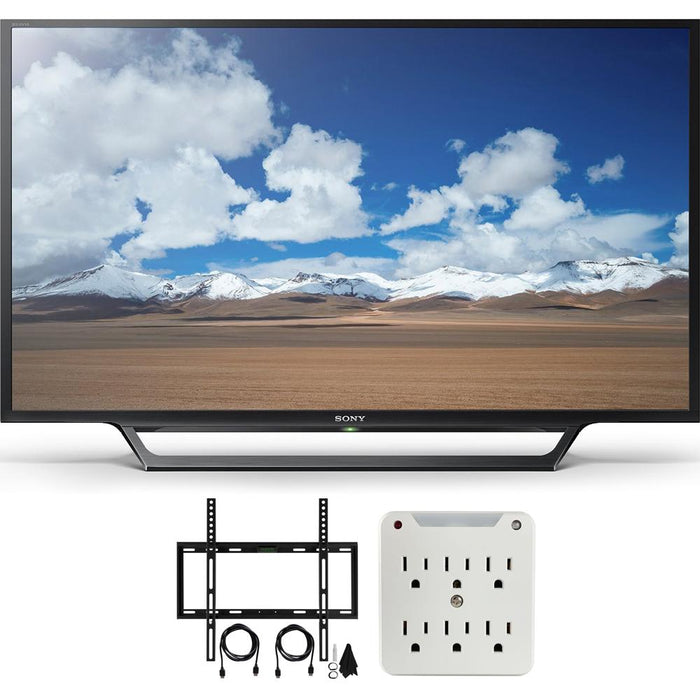 Sony KDL-32W600D 32-Inch Class HD TV with Built-in Wi-Fi Slim Flat Wall Mount Bundle