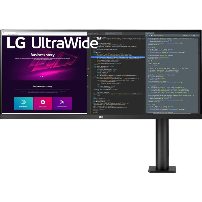 LG 34" 21:9 UltraWide QHD 3440x1440 Ergo IPS HDR Monitor 34WN780-B