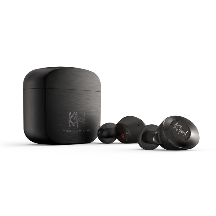 Klipsch T5 II True Wireless Headphones + Charging Case + Microphone Bundle Gunmetal
