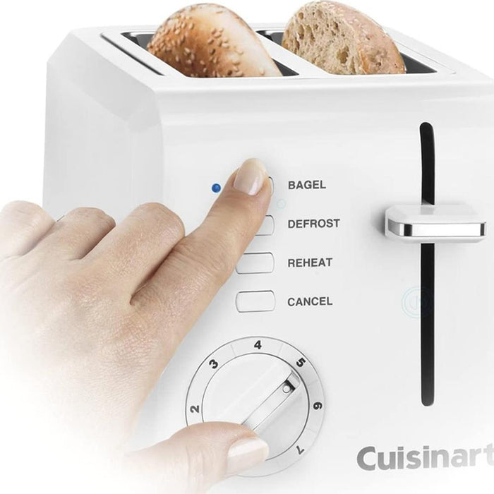 Cuisinart CPT-122 Compact 2-Slice Toaster (White) - Factory Refurbished