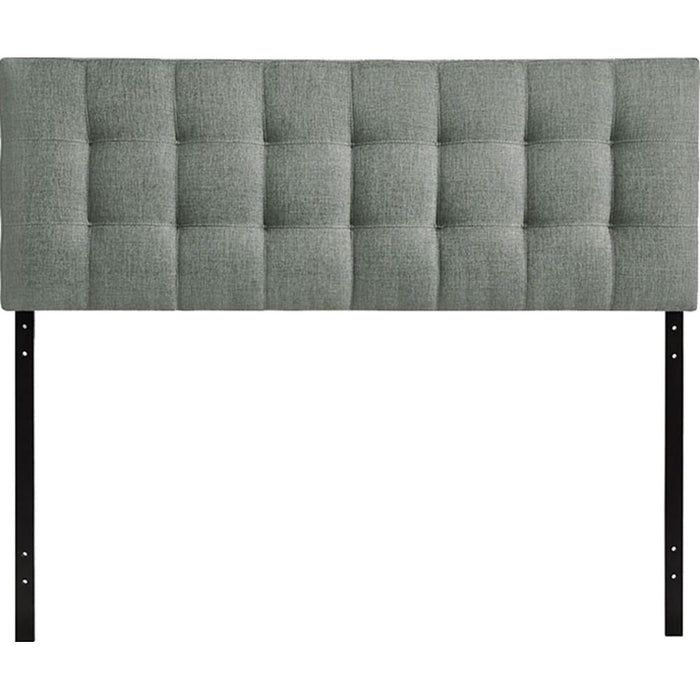 Modway Lily Queen Upholstered Fabric Headboard in Gray - Open Box
