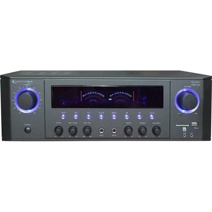 Technical Pro Professional Receiver with USB & SD Card Inputs - RX38UR - Open Box