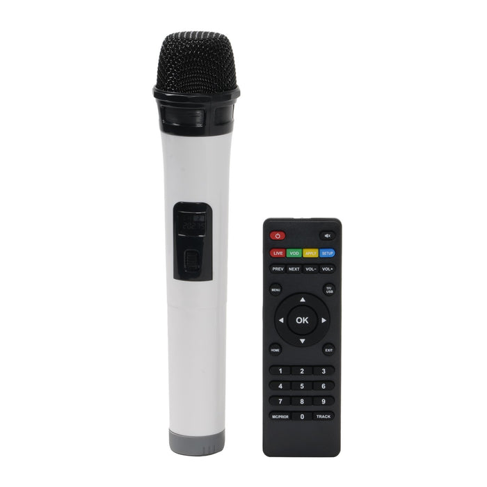 Billboard 8" Portable Bluetooth Karaoke Speaker System w/ 15" LED Touchscreen, Stand & Mic