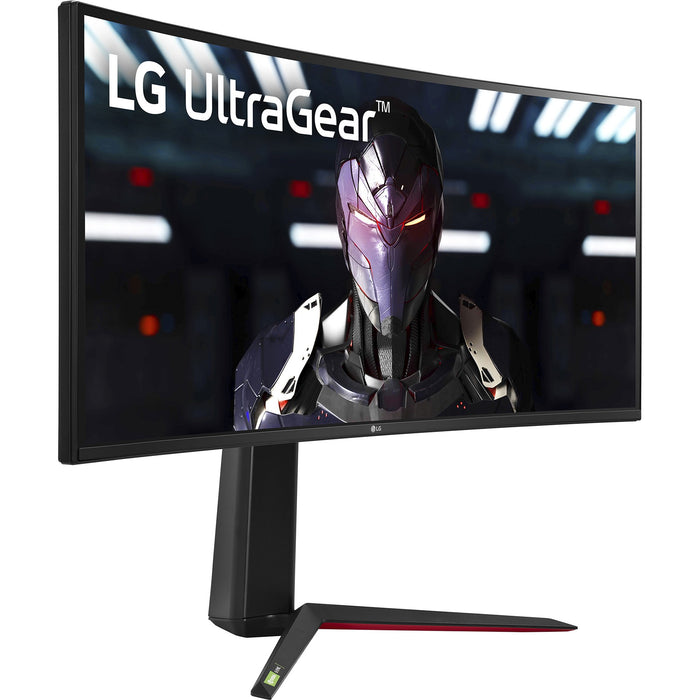 LG UltraGear 34" QHD 3440x1440 21:9 Curved Gaming Monitor with Cleaning Bundle