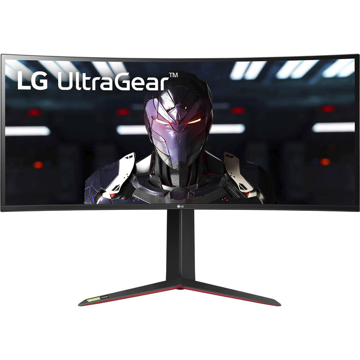 LG UltraGear 34" QHD 3440x1440 21:9 Curved Gaming Monitor with Warranty Bundle