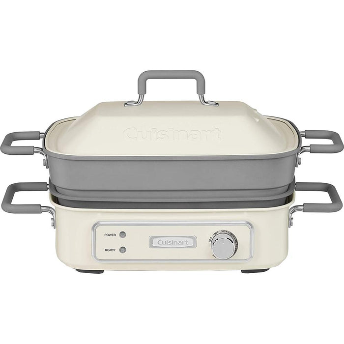 Cuisinart GR-M3 STACK5 Multifunctional Grill - Off-White