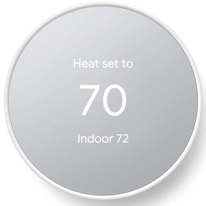 Google Nest Programmable Smart Wi-Fi Thermostat for Home (Snow) - GA01334-US