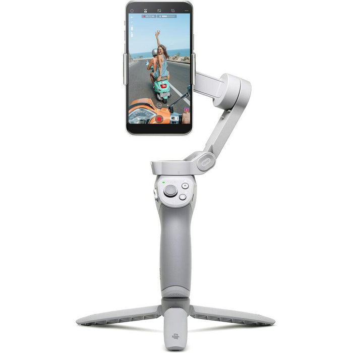 DJI OM4 Osmo Mobile Smartphone Handheld 3-Axis Gimbal Stabilizer w Grip and Tripod