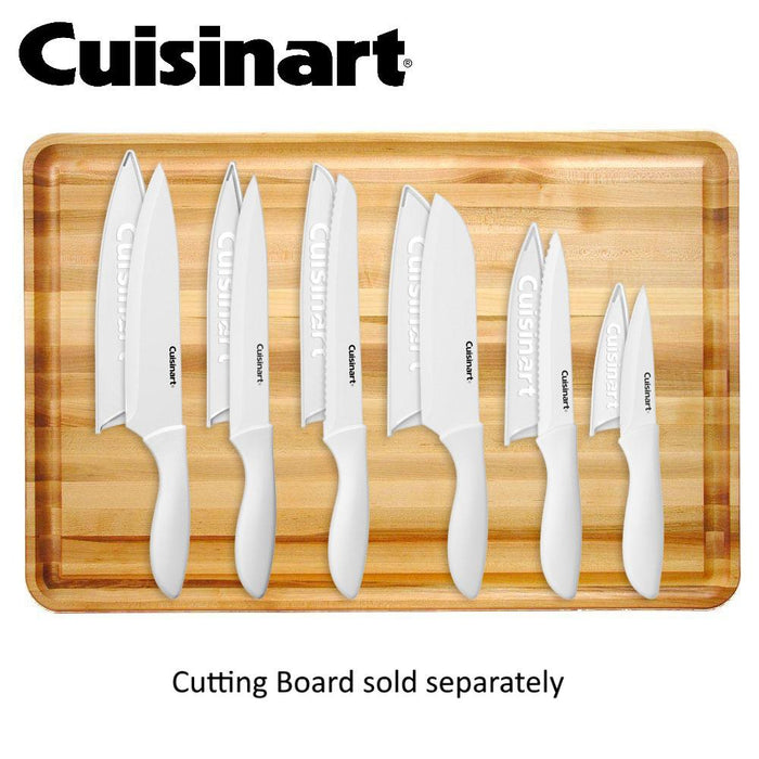 Cuisinart Advantage 12-Piece White Knife Set with Blade Guards C55-12PCWH