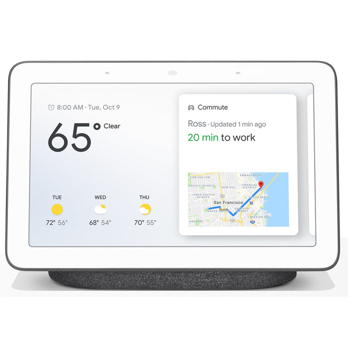 Google Nest Wi-Fi Router (2-pack) and Google Hub with Google Assistance (Charcoal)