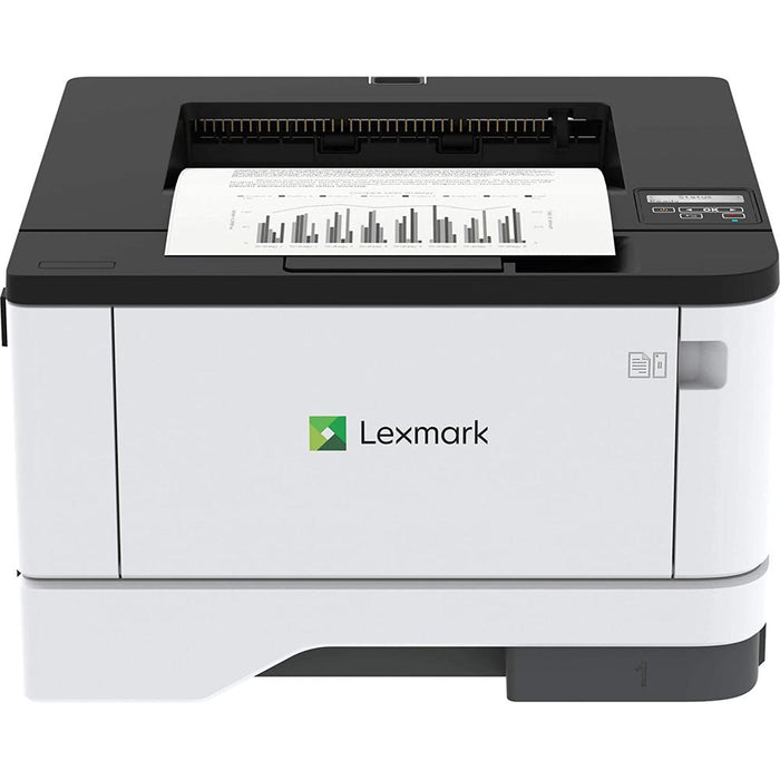Lexmark Monochrome Laser Printer Gray/White with 1 Year Extended Warranty