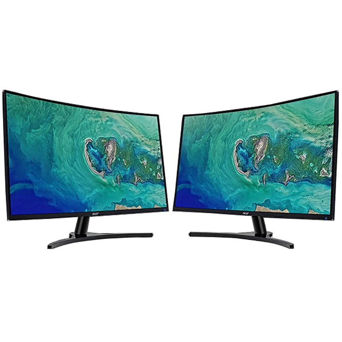 Acer Pbmiipx 32" FHD 144Hz Curved Monitor with Freesync 2 Pack