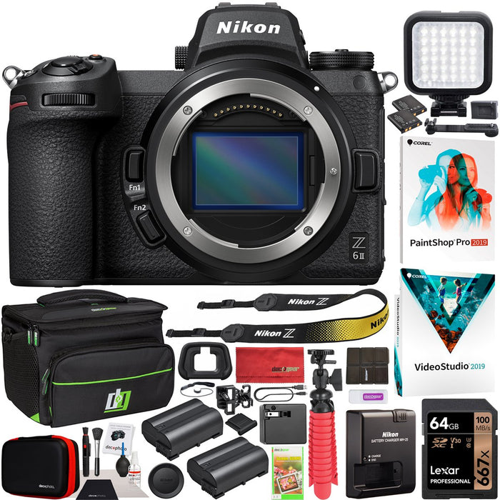 Nikon Z7 II Mirrorless Camera + 128GB Memory + Case + Tripod + More (24pc  Bundle)