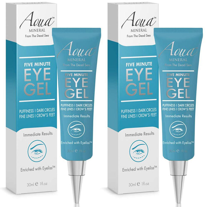 Aqua Mineral Hydrating Eye Gel with Green Tea Extract 1oz 2 Pack
