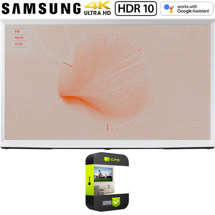 Samsung The Serif LS01T 43" Class HDR 4K UHD Smart QLED TV w/ Warranty Bundle