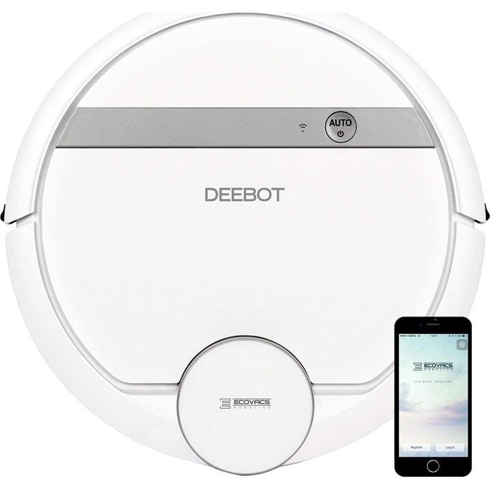 ECOVACS DEEBOT 907 Robot Vacuum Cleaner for Carpet, Floors, and Pet Hair, Refurbished