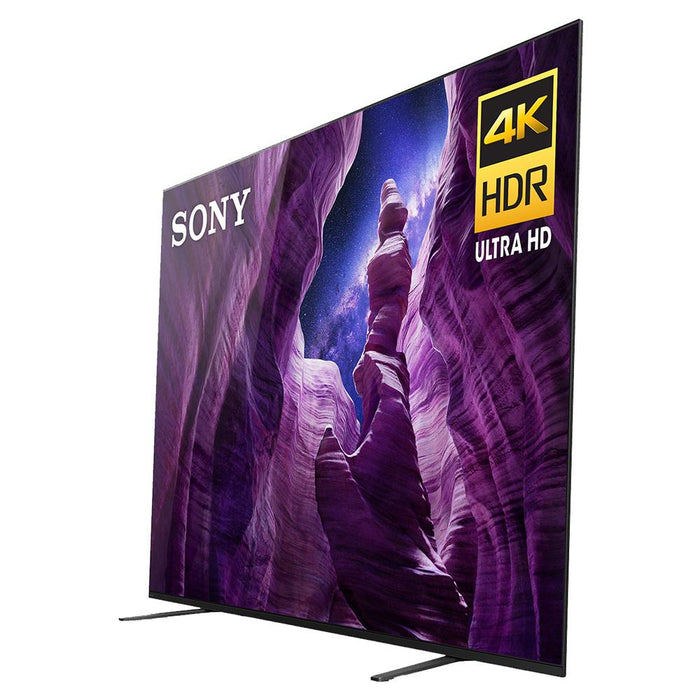 Sony XBR65A8H 65" A8H 4K OLED Smart TV (2020 Model) w/ Warranty Bundle