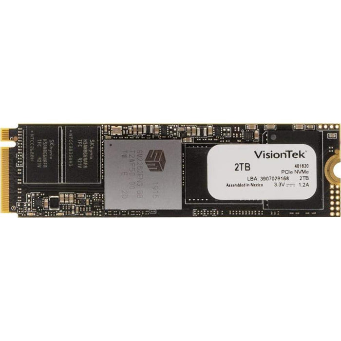 Visiontek 2TB PRO XPN M.2NVM SSD Internal Computer Memory Storage - 901308