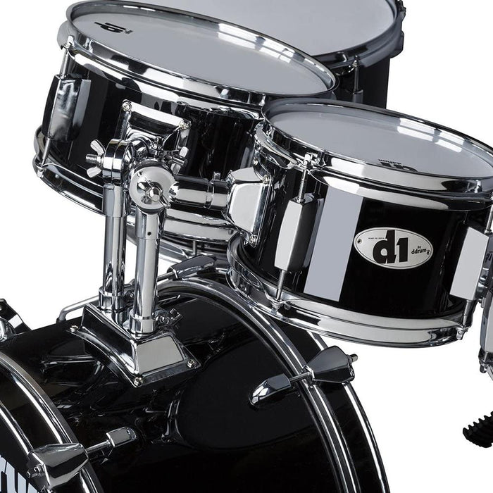 DDRUM D1MB D1 JR Complete 5-piece Drum Set, Black