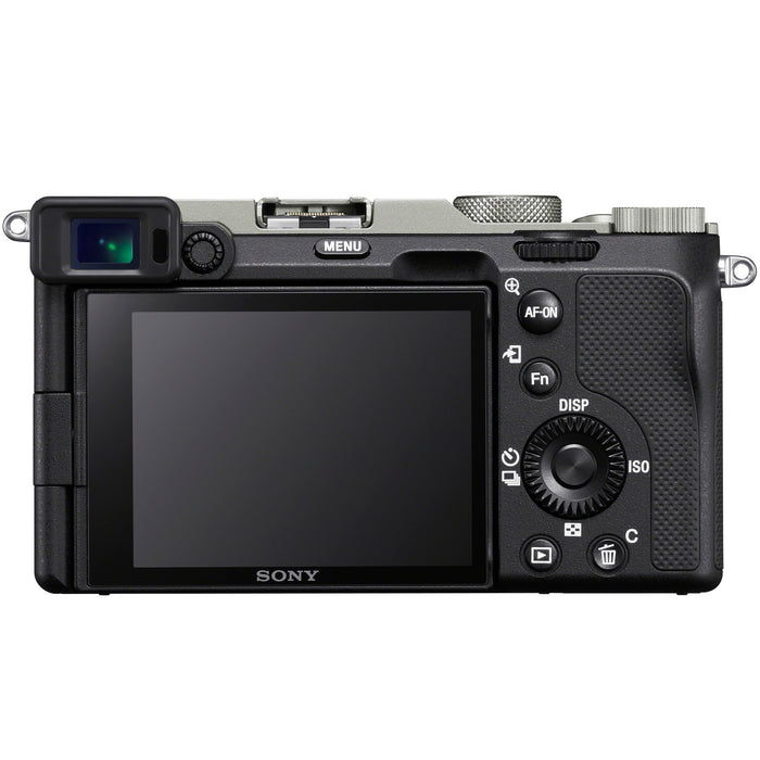 Sony a7C Mirrorless Full Frame Camera Body Silver + Vlogger Shooting Grip Kit Bundle