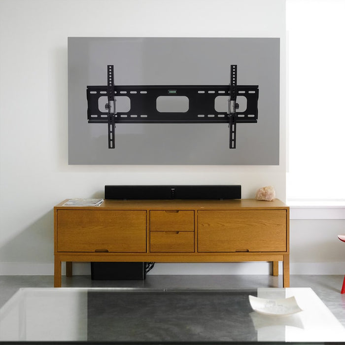 Deco Mount 37"-100" TV Wall Mount Bracket Bundle w/ 2 HDMI Cables, Spray Bottle and Wipe