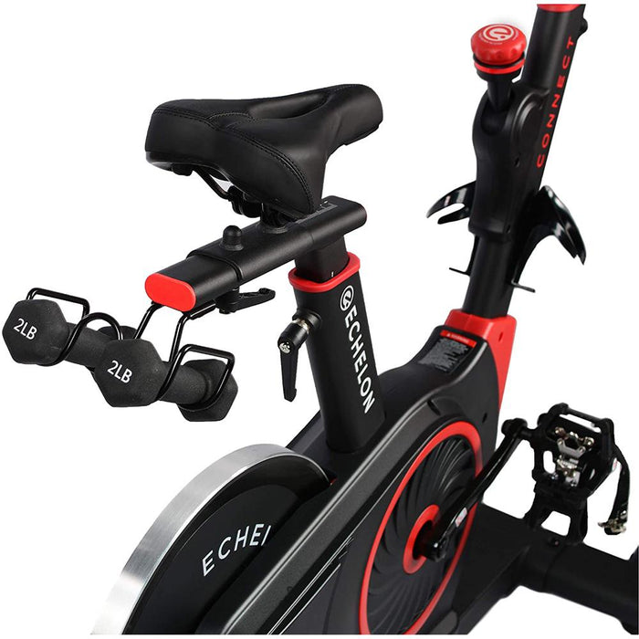 Echelon ECH01-EX3-RED Smart Connect Fitness Bike EX-3 (Red) w/ Fitness Bundle