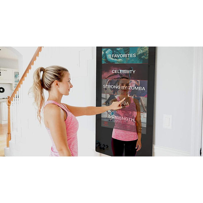 Echelon Reflect Smart Connect Fitness Touchscreen Workout Mirror w/ Fitness Bundle